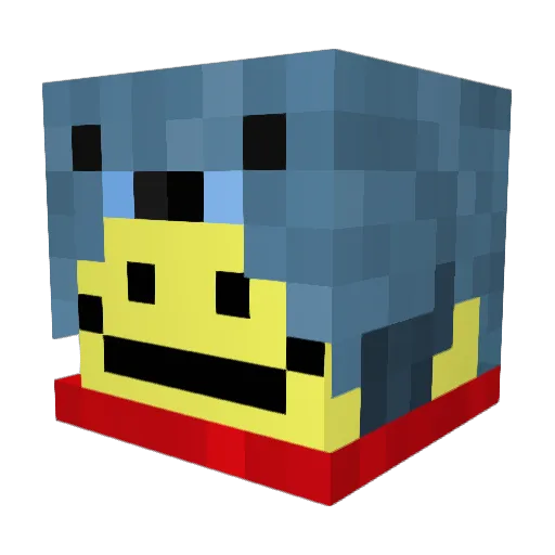 Dogemon669 Minecraft avatar head, 3D render