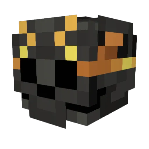 Dogerta Minecraft avatar head, 3D render