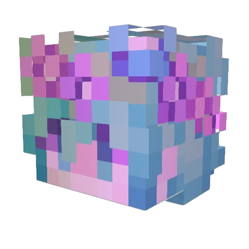 Doges2 Minecraft avatar head, 3D render