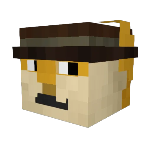 Doges_Are_Cool Minecraft avatar head, 3D render