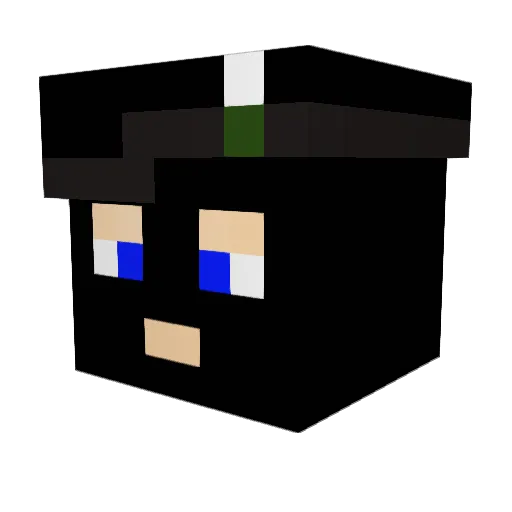 Dogface2003 Minecraft avatar head, 3D render