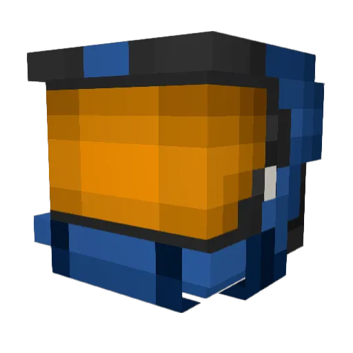Dogface3 Minecraft avatar head, 3D render