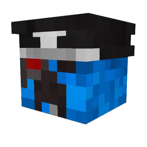 Dogfight112 Minecraft avatar head, 3D render