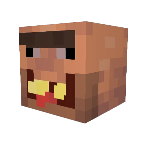 DoggFt Minecraft avatar head, 3D render