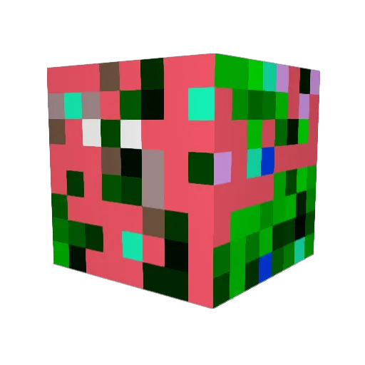 DoggKnoes Minecraft avatar head, 3D render