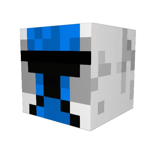 Doggerers Minecraft avatar head, 3D render