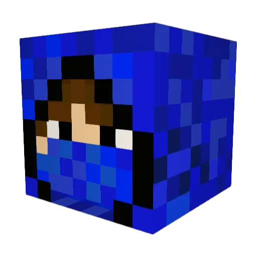 DoggieSkip Minecraft avatar head, 3D render