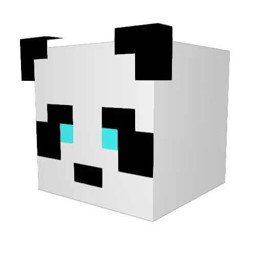 Doggo8 Minecraft avatar head, 3D render
