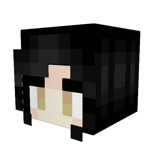 DoggoRex Minecraft avatar head, 3D render