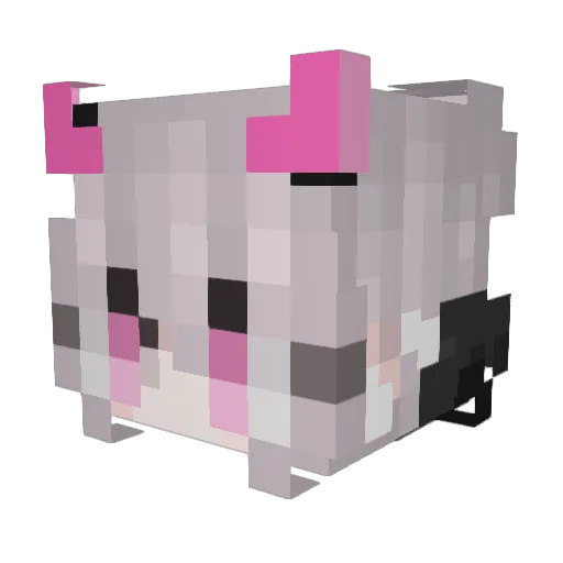 Doggo_2005_ Minecraft avatar head, 3D render
