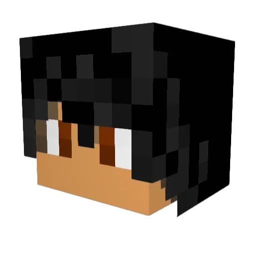 DoggyC Minecraft avatar head, 3D render