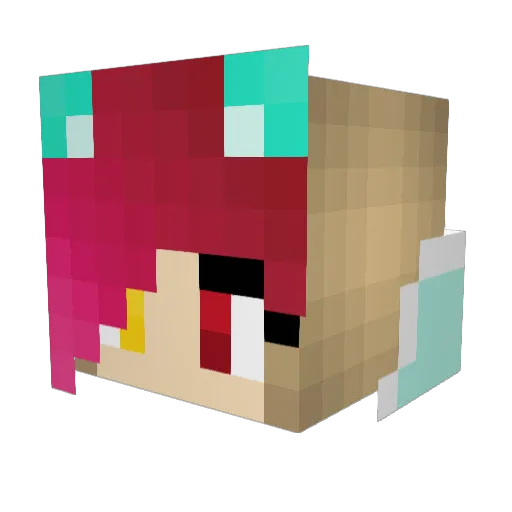 DoggyDojo_master Minecraft avatar head, 3D render