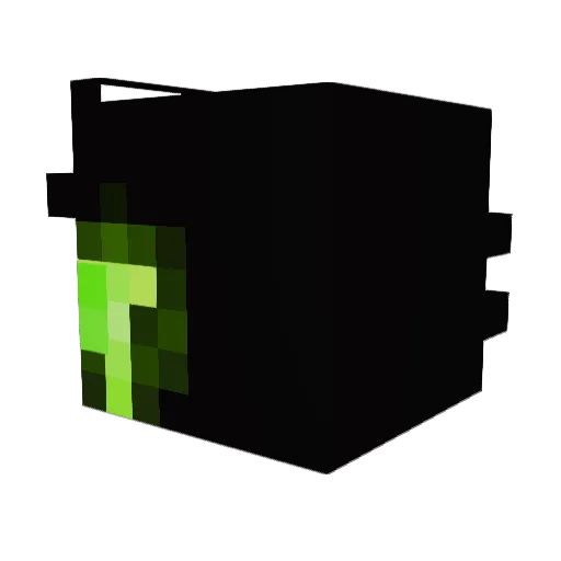DoggyDumplings Minecraft avatar head, 3D render