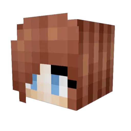 Doggydaft01 Minecraft avatar head, 3D render