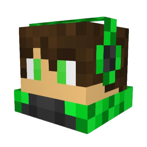 Doglover67 Minecraft avatar head, 3D render