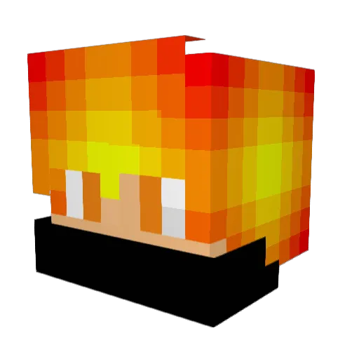 Dogman3737 Minecraft avatar head, 3D render