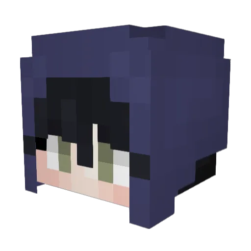 Dogmara Minecraft avatar head, 3D render