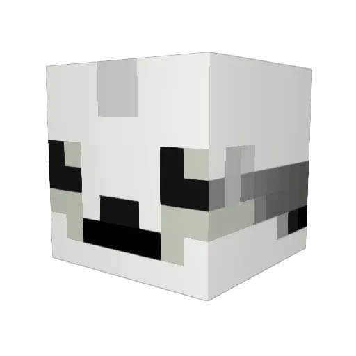 Dogpattern2 Minecraft avatar head, 3D render