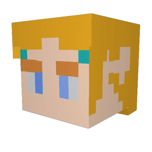 Dogsarecute1577 Minecraft avatar head, 3D render