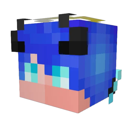 Dogtown44 Minecraft avatar head, 3D render