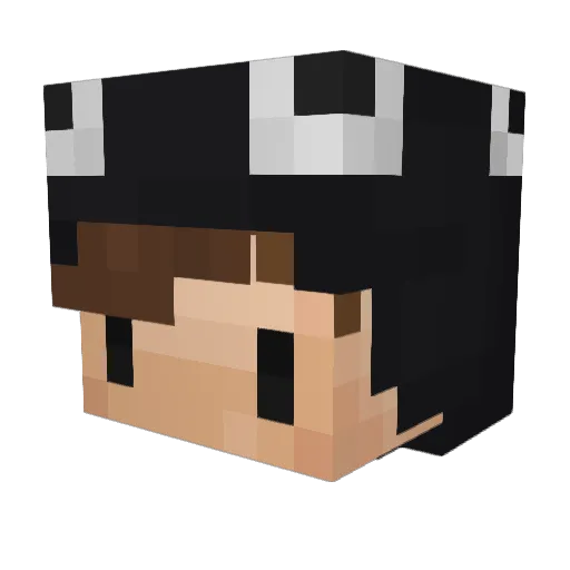 DoguBeyCmn Minecraft avatar head, 3D render