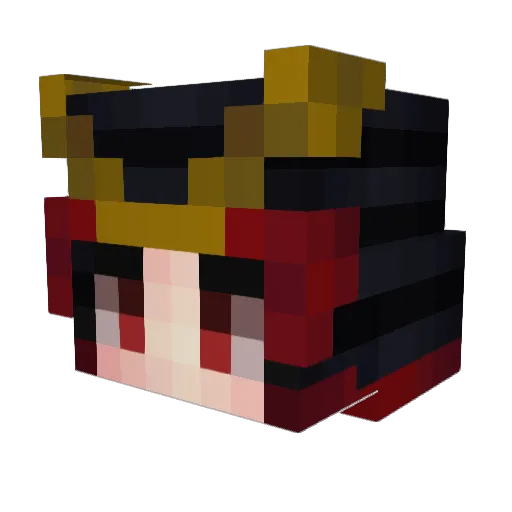 Doguiii Minecraft avatar head, 3D render