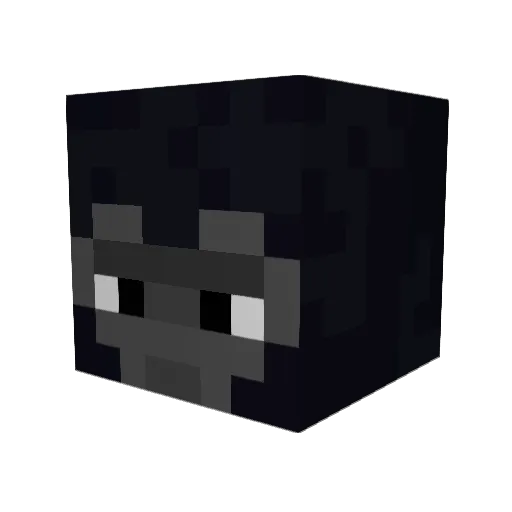 Dogverse Minecraft avatar head, 3D render