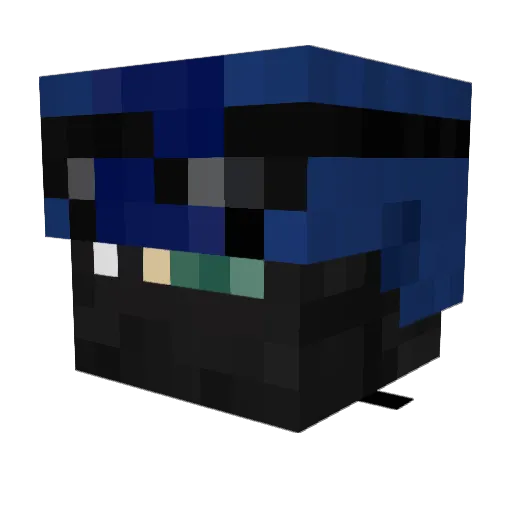 DogzAKz Minecraft avatar head, 3D render