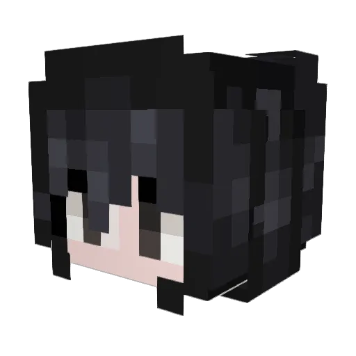 Doha Minecraft avatar head, 3D render