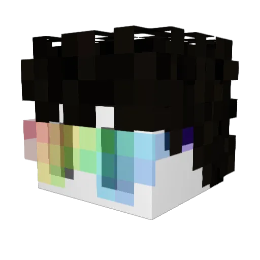 Dohntay Minecraft avatar head, 3D render