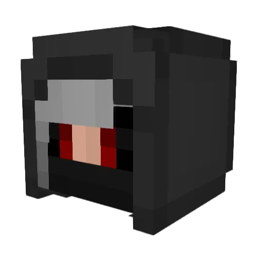 Doht Minecraft avatar head, 3D render