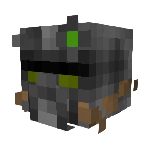 DoiceNoice Minecraft avatar head, 3D render