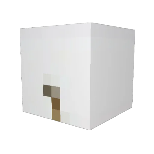 Doigdrip Minecraft avatar head, 3D render