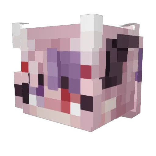 Dointz Minecraft avatar head, 3D render