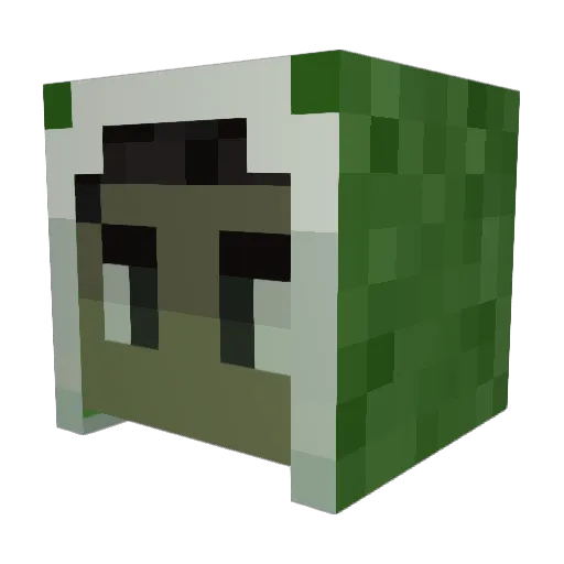DojWhizzard Minecraft avatar head, 3D render