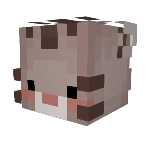 DojaCat Minecraft avatar head, 3D render