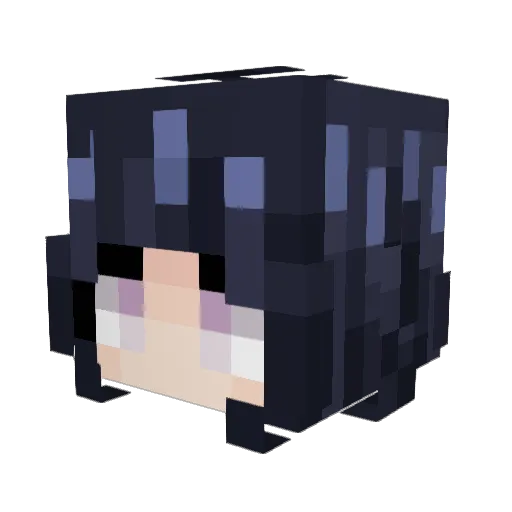 DojaStar Minecraft avatar head, 3D render