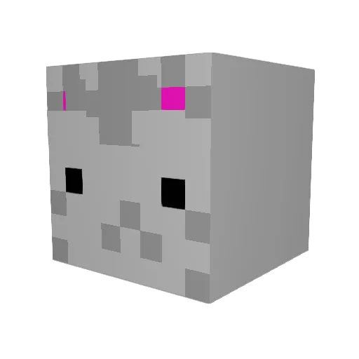 Dojoudaijin Minecraft avatar head, 3D render
