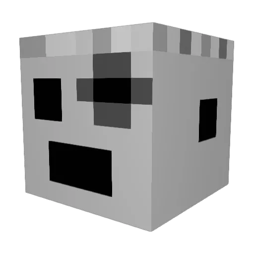 Dojyaaaaan Minecraft avatar head, 3D render