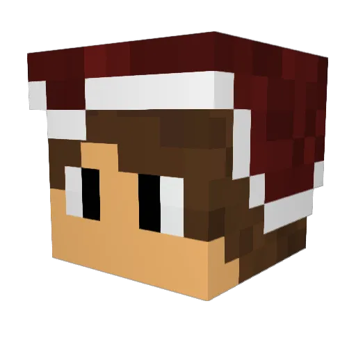 DokResetGaming Minecraft avatar head, 3D render