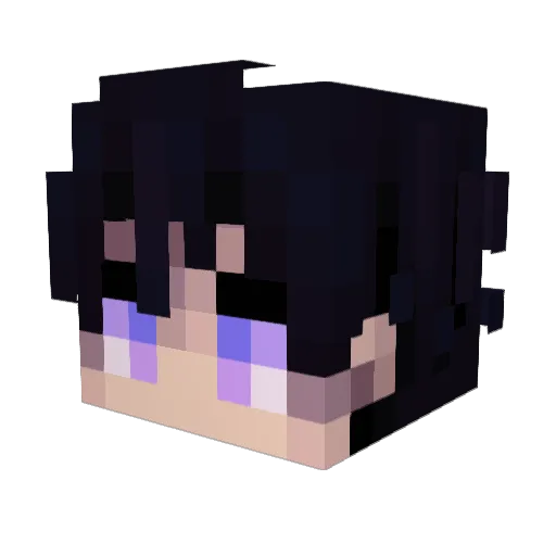 DokaBoy Minecraft avatar head, 3D render