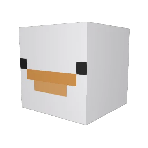 DokerWH Minecraft avatar head, 3D render
