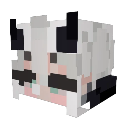 DokeshiSan Minecraft avatar head, 3D render