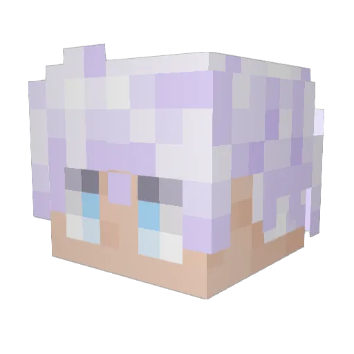 DokiDokiDrew Minecraft avatar head, 3D render