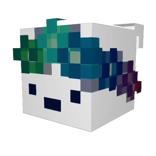 DokiDokiYo Minecraft avatar head, 3D render