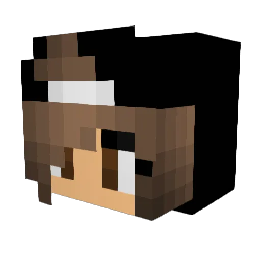 DokiXGG_ Minecraft avatar head, 3D render