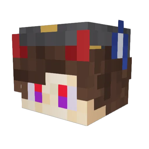 Dokicide23 Minecraft avatar head, 3D render
