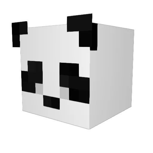 Dokkung Minecraft avatar head, 3D render
