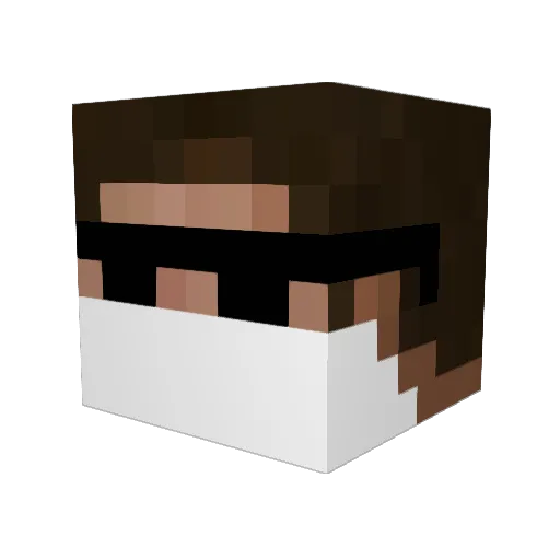 Doksik1 Minecraft avatar head, 3D render