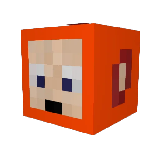 DoktirYoner Minecraft avatar head, 3D render